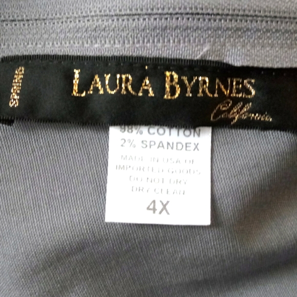New Pinup Girl Clothing Laura Byrnes Gray Pant Size 4X - Picture 2 of 13